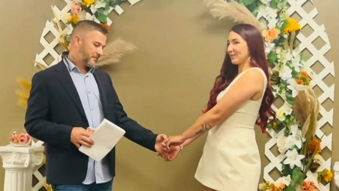 Brandon Garrison and Gabriela Sousa wed on April 17, 2025, two days before her humanitarian parole status ended. They thought the marriage would allow them to begin the process of adjusting her immigration status. Brandon Garrison and Gabriela Sousa wed on April 17, 2025, two days before her humanitarian parole status ended. They thought the marriage would allow them to begin the process of adjusting her immigration status.